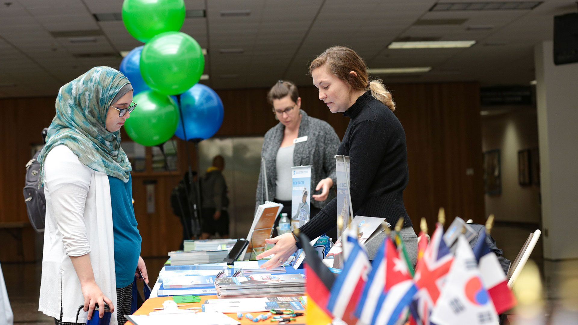 Photo of IEW event table setup