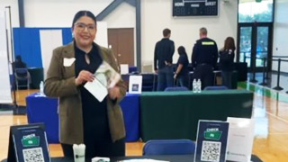 Photo of an employer event on campus