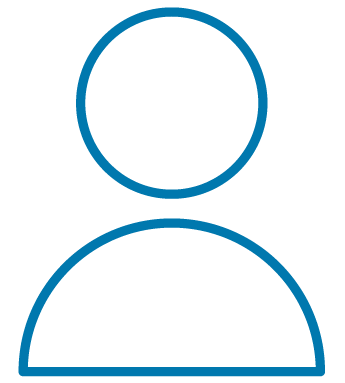 Icon showing a person