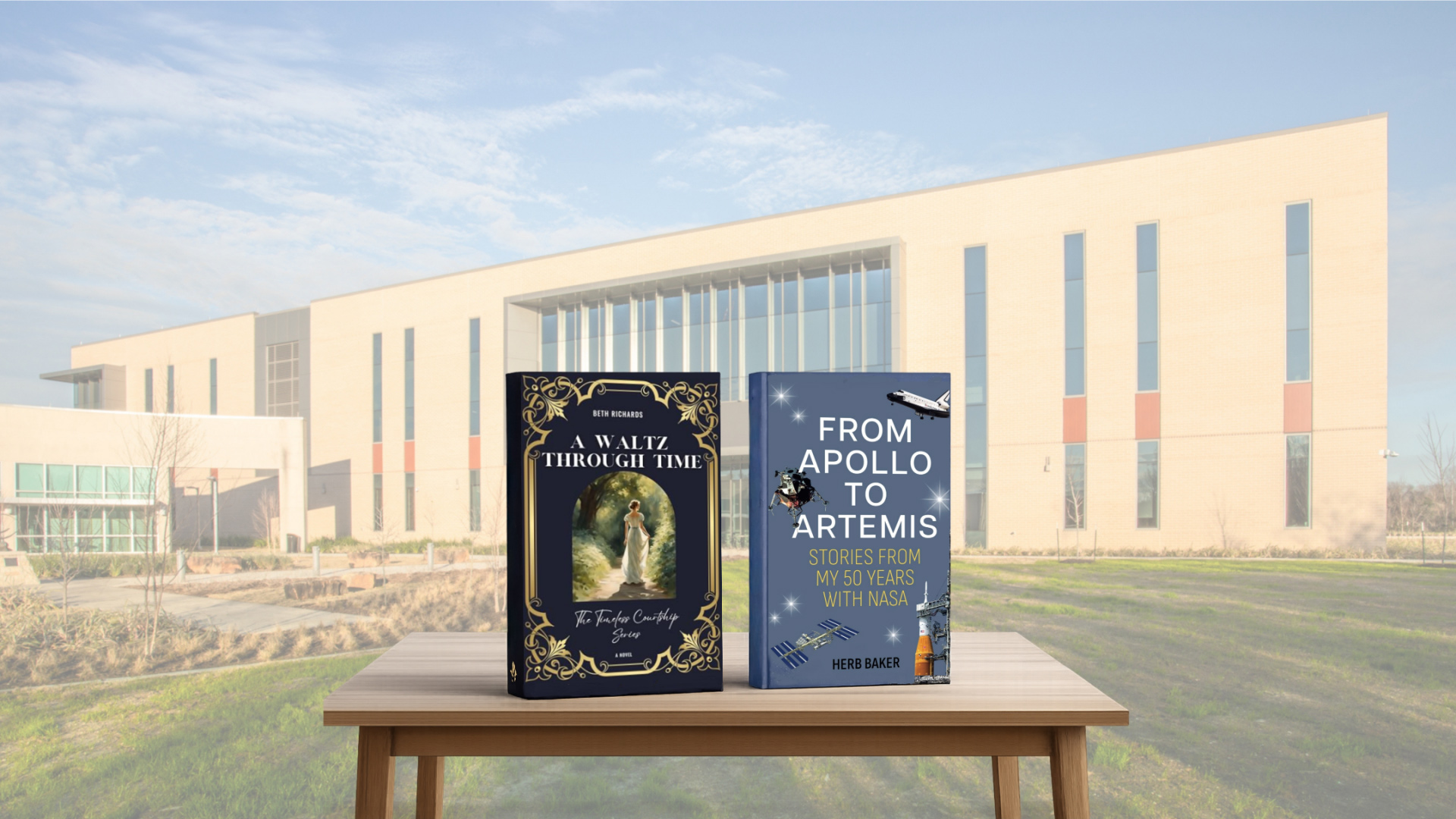 "A Waltz Through Time" and "From Apollo to Artemis" are just two of the books featured at the Fall in Love with Reading community book event on Feb. 14 at University of Houston-Clear Lake at Pearland.