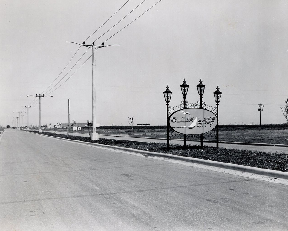 First Clear Lake Area Sign April 1964