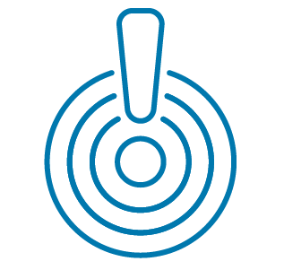 Icon of an alert symbol